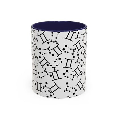 Accent Coffee Mug with the Gemini sign (11, 15oz)