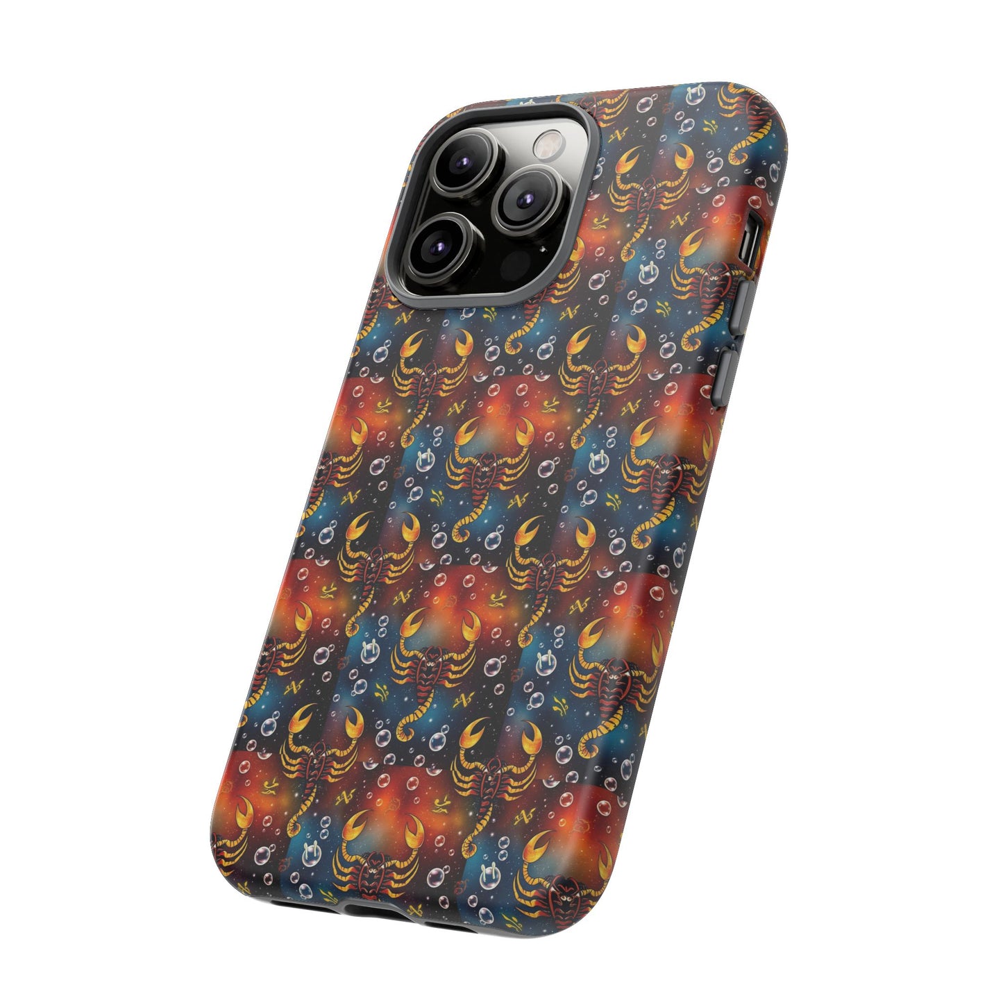 Tough Cases, Scorpio, Zodiac v2, Bubble Pattern