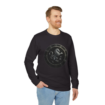 Adidas, Unisex Fleece Crewneck Sweatshirt, Leo, Space Animal, Zodiac