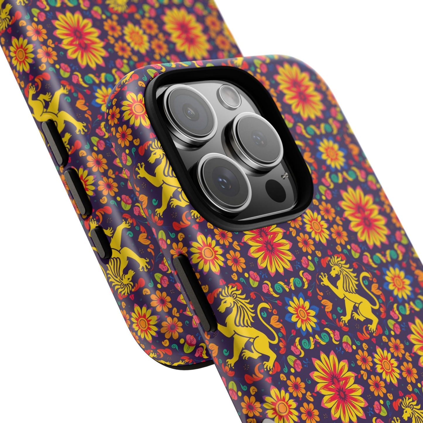 Tough Cases, Leo, Zodiac, Flower Pattern