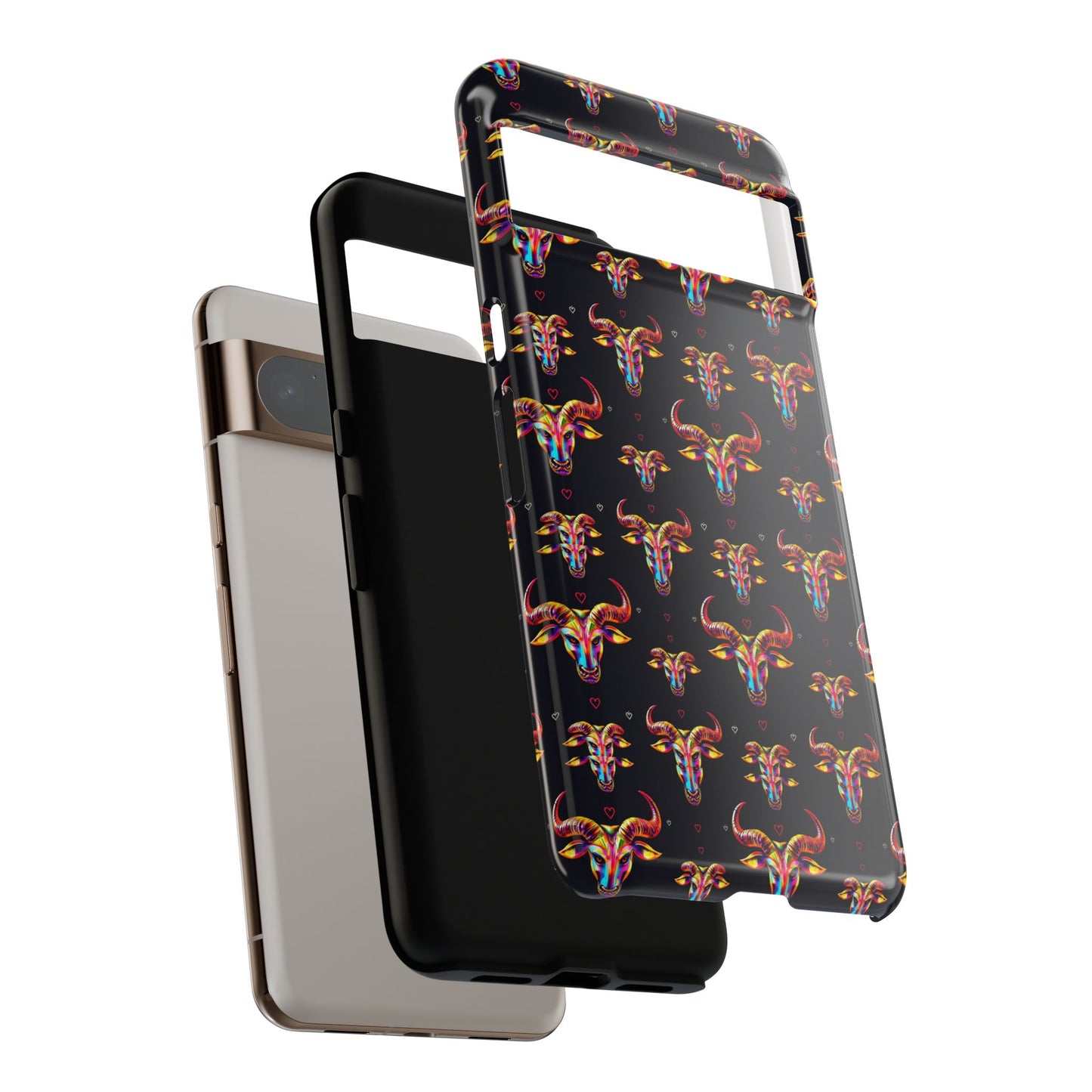 Tough Cases, Taurus, Zodiac, Metal Pattern