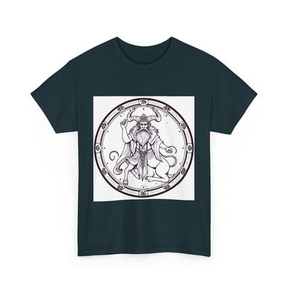 Unisex Heavy Cotton T-Shirt, Bull Centaur, Taurus Zodiac Design