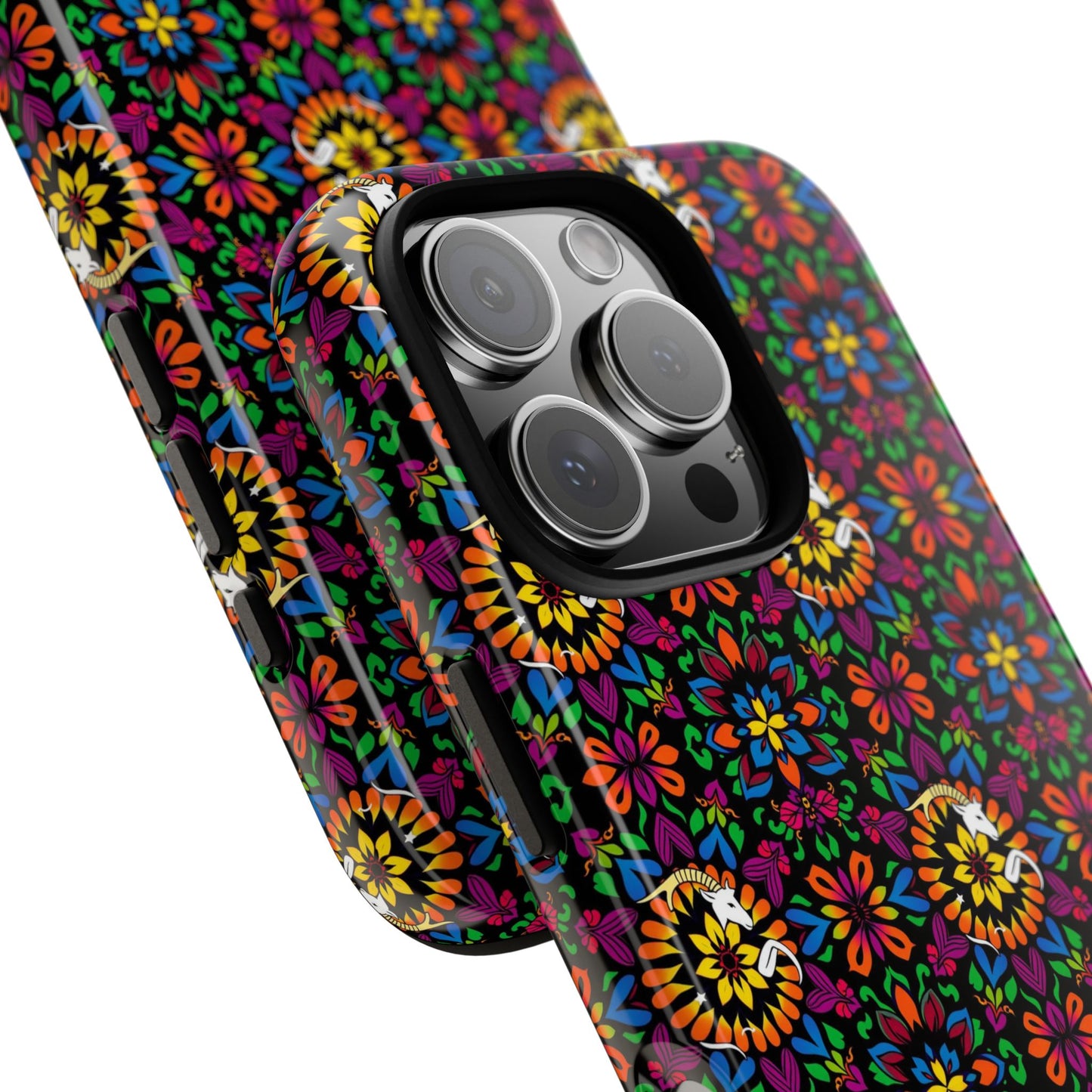 Tough Cases, Capricorn, Zodiac v2, Flower Pattern