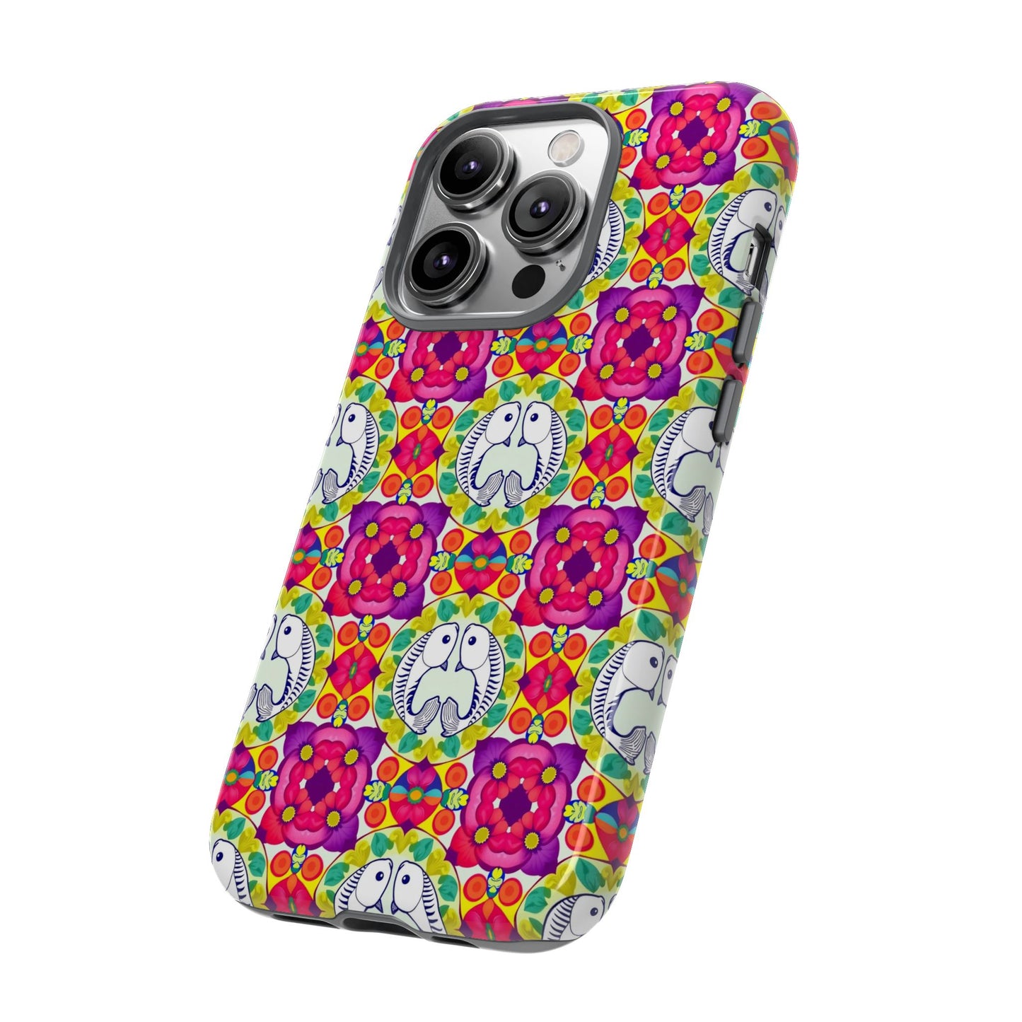 Tough Cases, Pisces, Zodiac v2, Flower Pattern