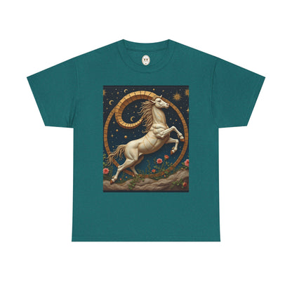 Unisex Heavy Cotton T-Shirt, Aries Animal. Zodiac Design