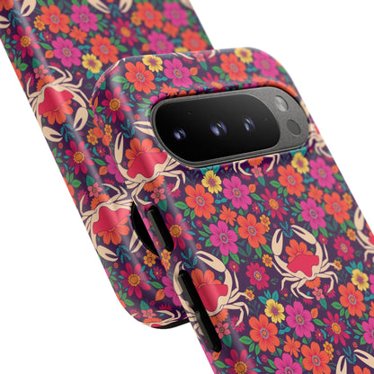 Tough Cases, Cancer, Zodiac v1, Flower Pattern