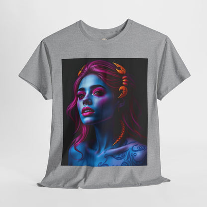 Unisex Heavy Cotton T-Shirt, Scorpio, Zodiac, Sexy Art