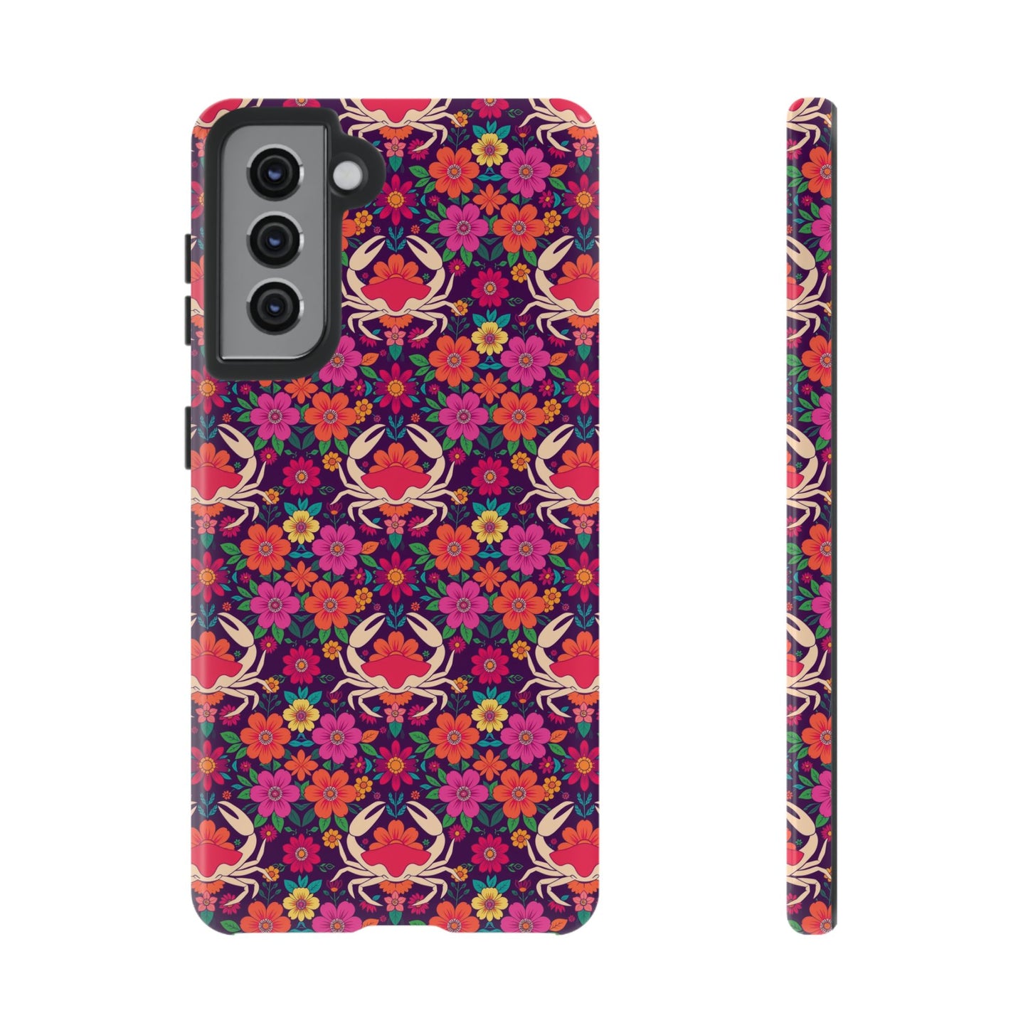Tough Cases, Cancer, Zodiac v1, Flower Pattern