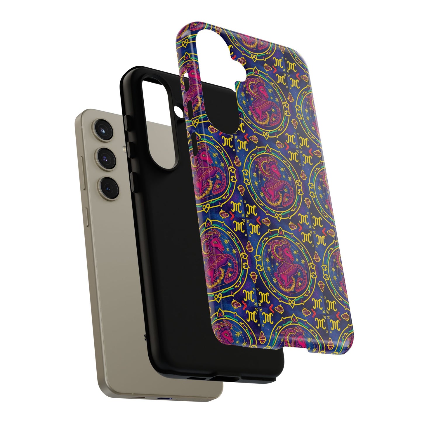Tough Cases, Capricorn, Zodiac, Metal Pattern