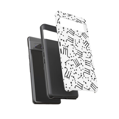 Tough Cases with the Scorpio Zodiac sign for iPhone, Samsung Galaxy, and Google Pixel devices