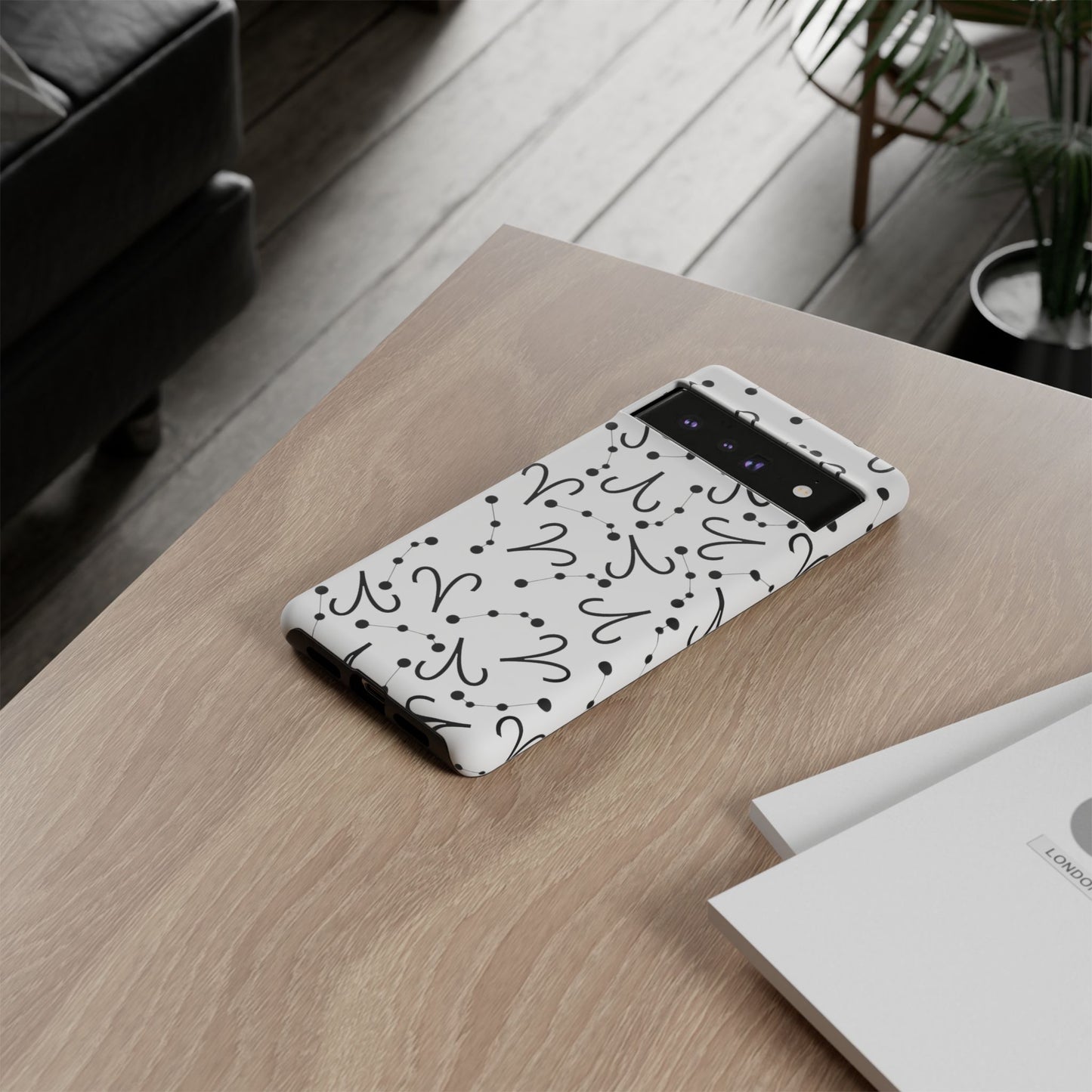 Tough Cases with the Aries Zodiac sign for iPhone, Samsung Galaxy, and Google Pixel devices