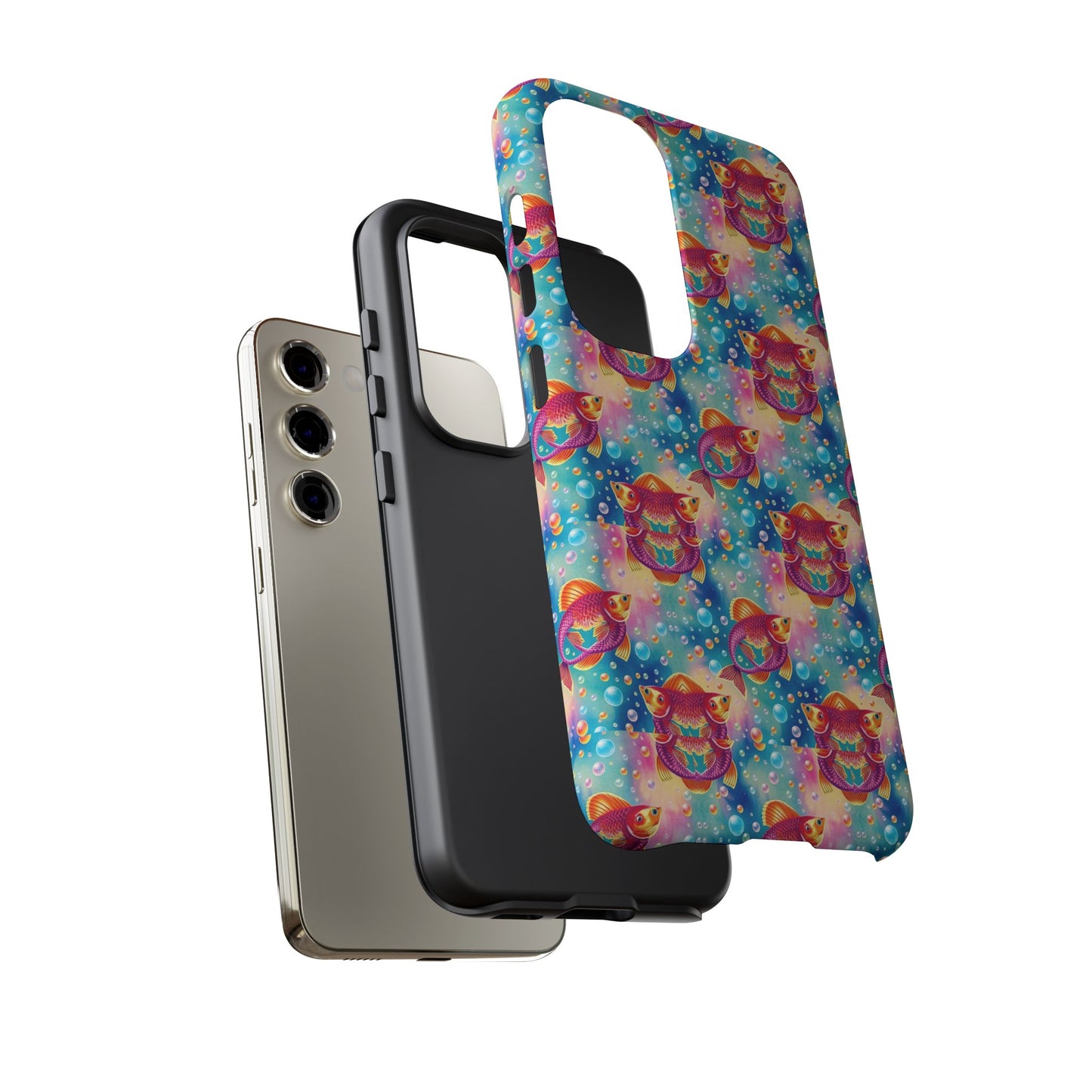 Tough Cases, Pisces, Zodiac v1, Bubble Pattern