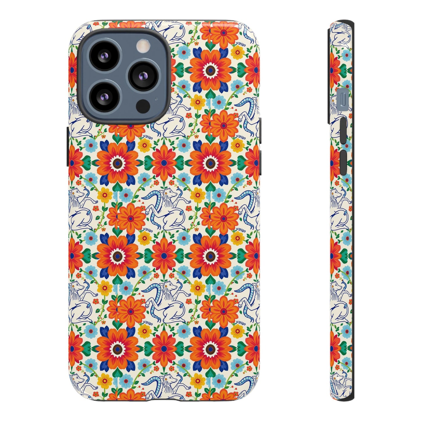 Tough Cases, Virgo, Zodiac v4, Flower Pattern