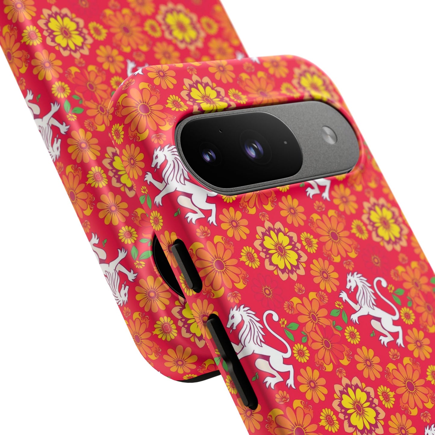 Tough Cases, Leo, Zodiac v4, Flower Pattern