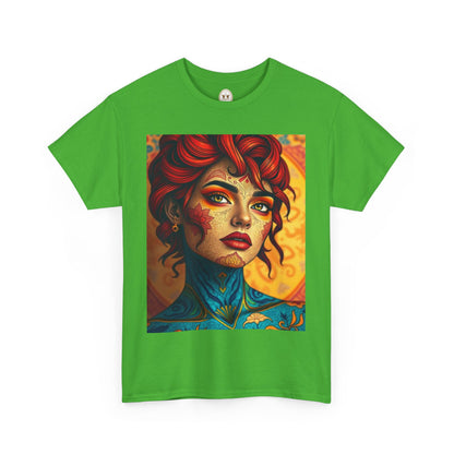 Unisex Heavy Cotton T-Shirt, Aquarius, Zodiac, Sexy Art