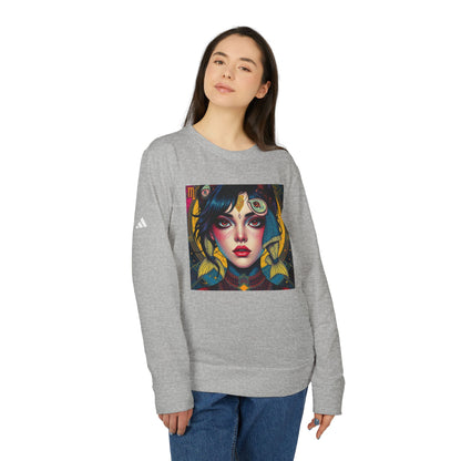 Adidas, Unisex Fleece Crewneck Sweatshirt, Pisces, Pop Art v1, Zodiac
