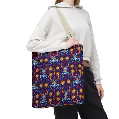 Tote Bag (AOP), Taurus, Zodiac, Jewel Pattern