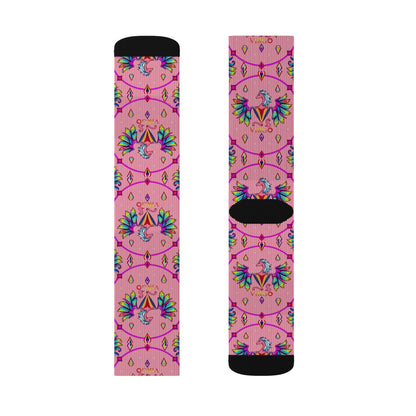 Sublimation Socks, Virgo, Zodiac v2, Jewel Pattern