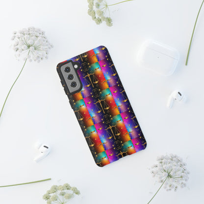 Tough Cases, Libra, Zodiac v1, Metal Pattern