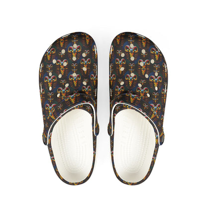 EVA Foam Rubber Shoes, (AOP), Taurus, Zodiac v2, Pattern