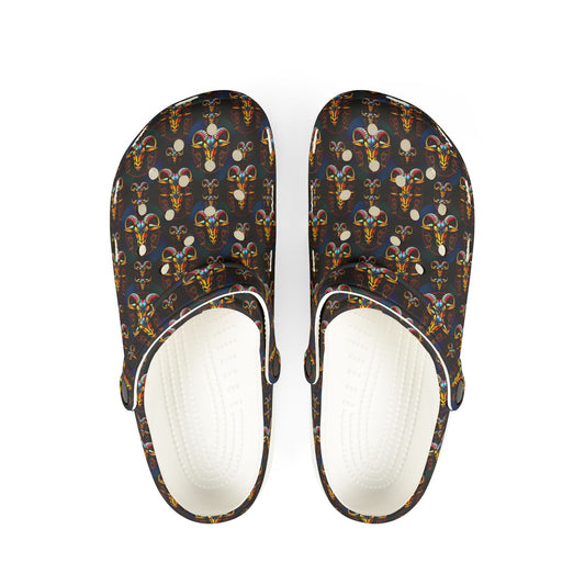 EVA Foam Rubber Shoes, (AOP), Taurus, Zodiac v2, Pattern