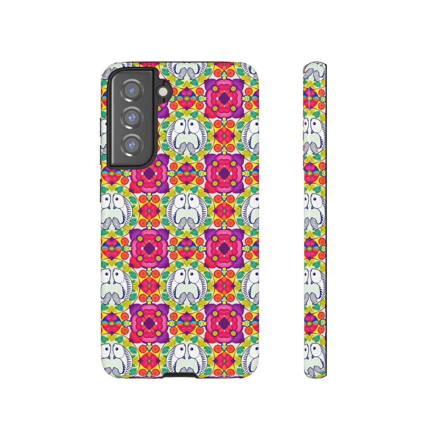 Tough Cases, Pisces, Zodiac v2, Flower Pattern