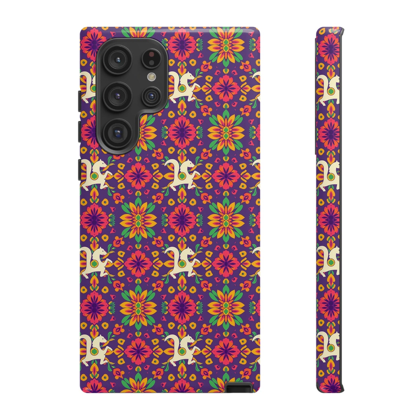 Tough Cases, Aquarius, Zodiac v1, Flower Pattern