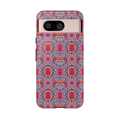 Tough Cases, Pisces, Zodiac v3, Flower Pattern