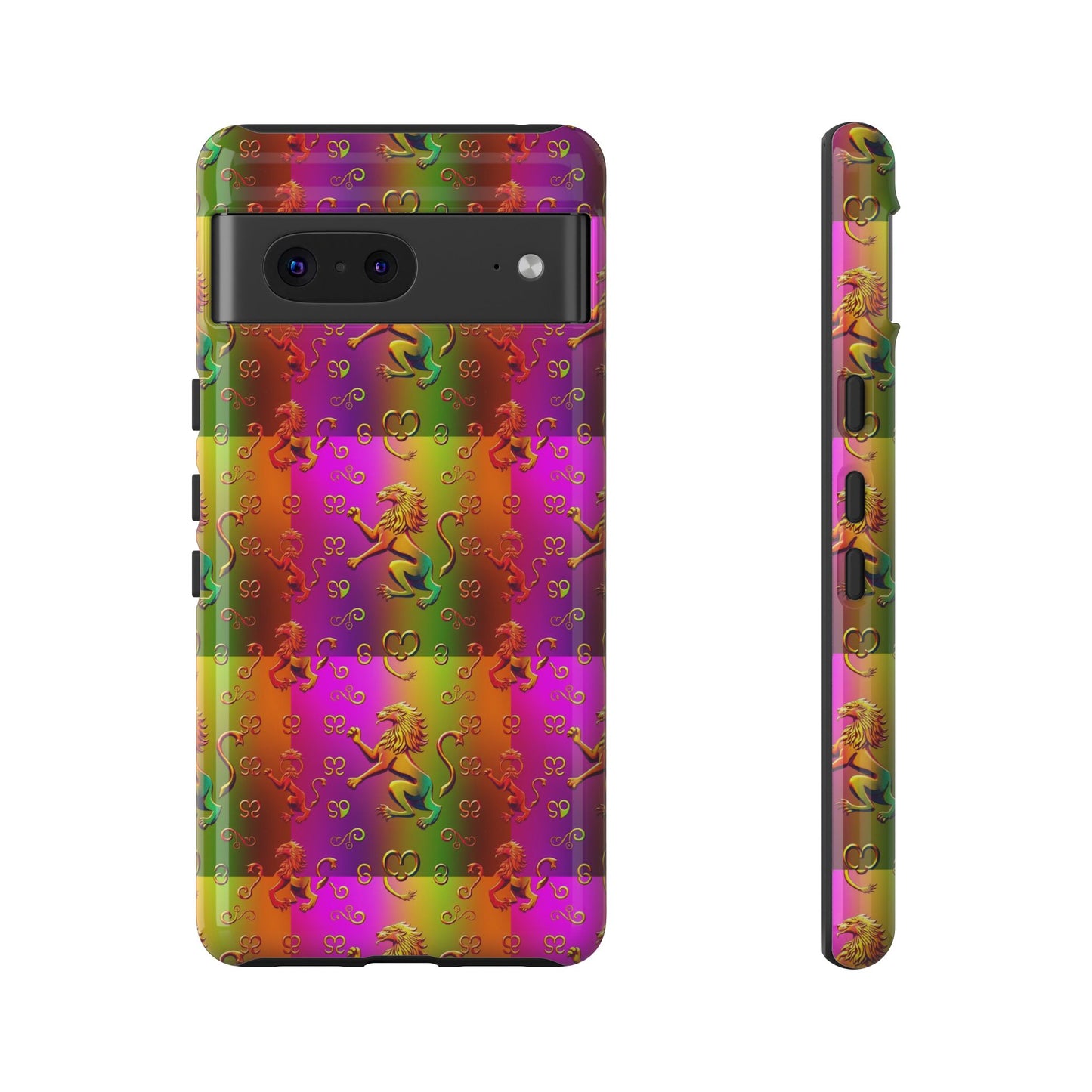 Tough Cases, Leo, Zodiac v1, Metal Pattern