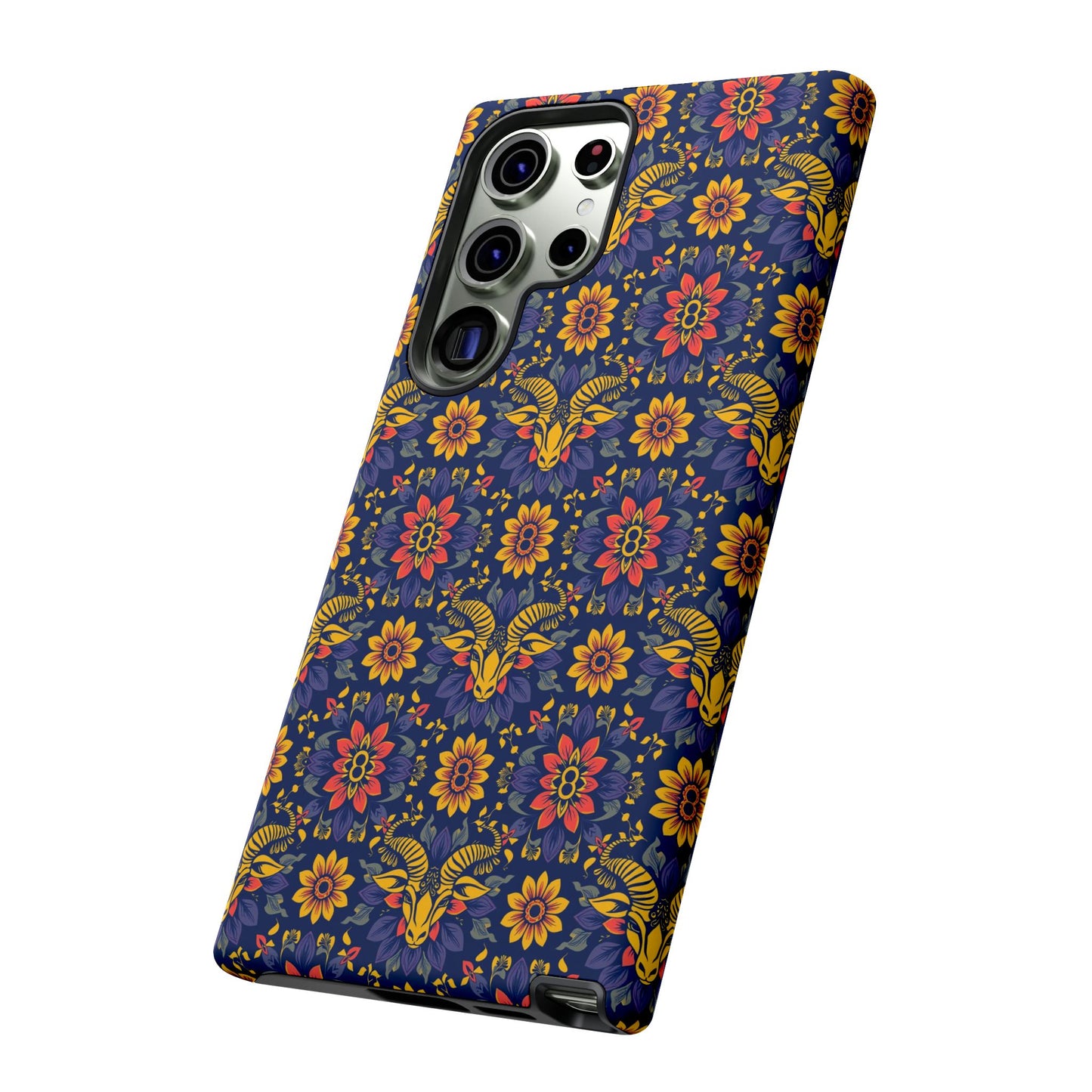 Tough Cases, Taurus, Zodiac v3, Flower Pattern