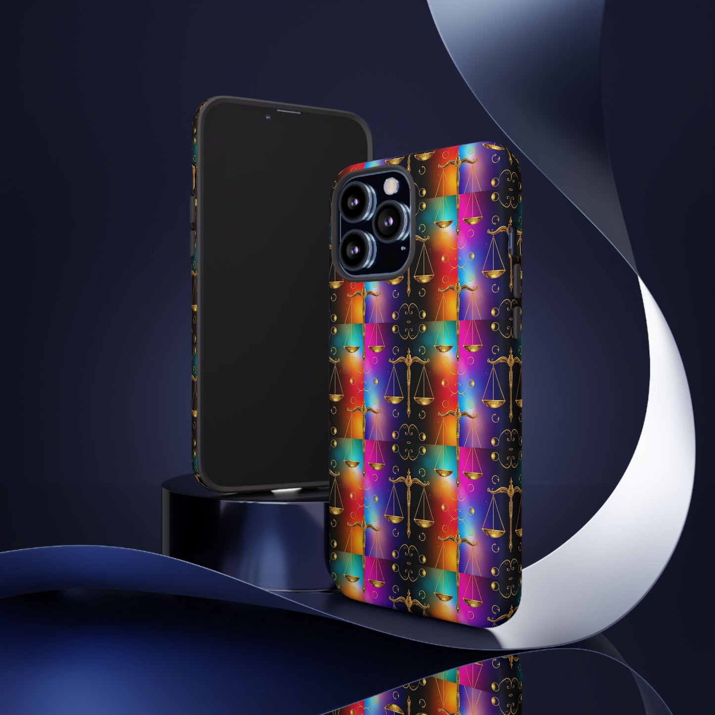 Tough Cases, Libra, Zodiac v1, Metal Pattern