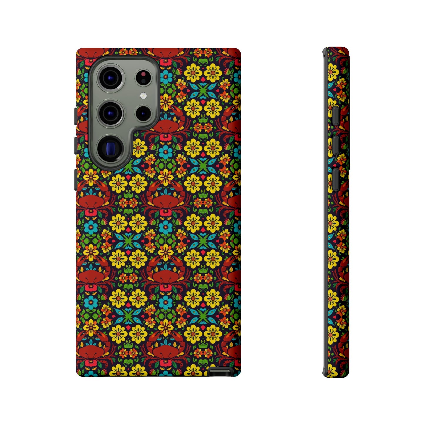 Tough Cases, Cancer, Zodiac v2, Flower Pattern
