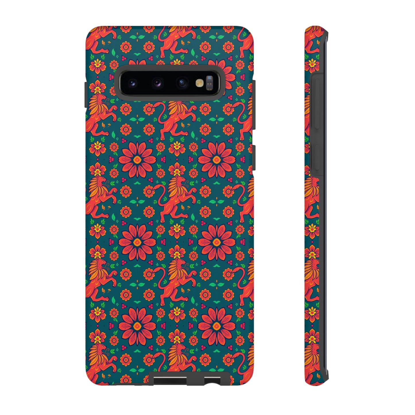 Tough Cases, Leo, Zodiac v2, Flower Pattern