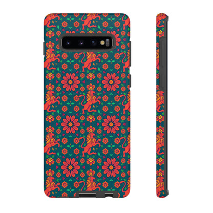 Tough Cases, Leo, Zodiac v2, Flower Pattern