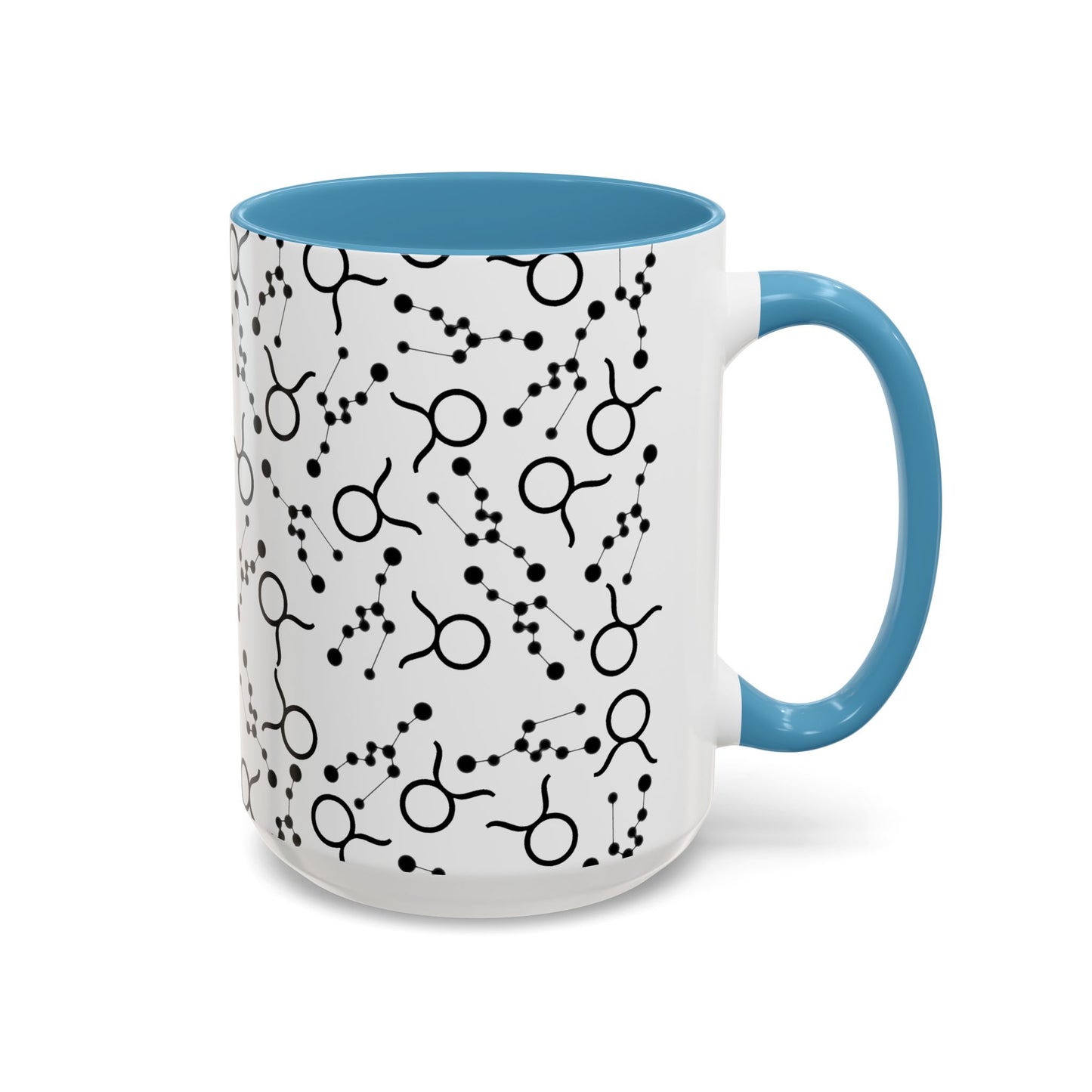Accent Coffee Mug with the Taurus Zodiac sign (11, 15oz)