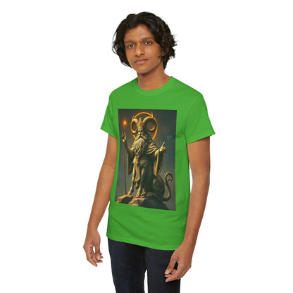 Unisex Heavy Cotton T-Shirt, Taurus God, Zodiac Design