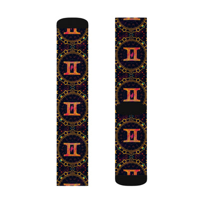 Sublimation Socks, Gemini, Zodiac v2, Pattern