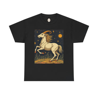 Unisex Heavy Cotton T-Shirt, Aries Animal, Zodiac Design