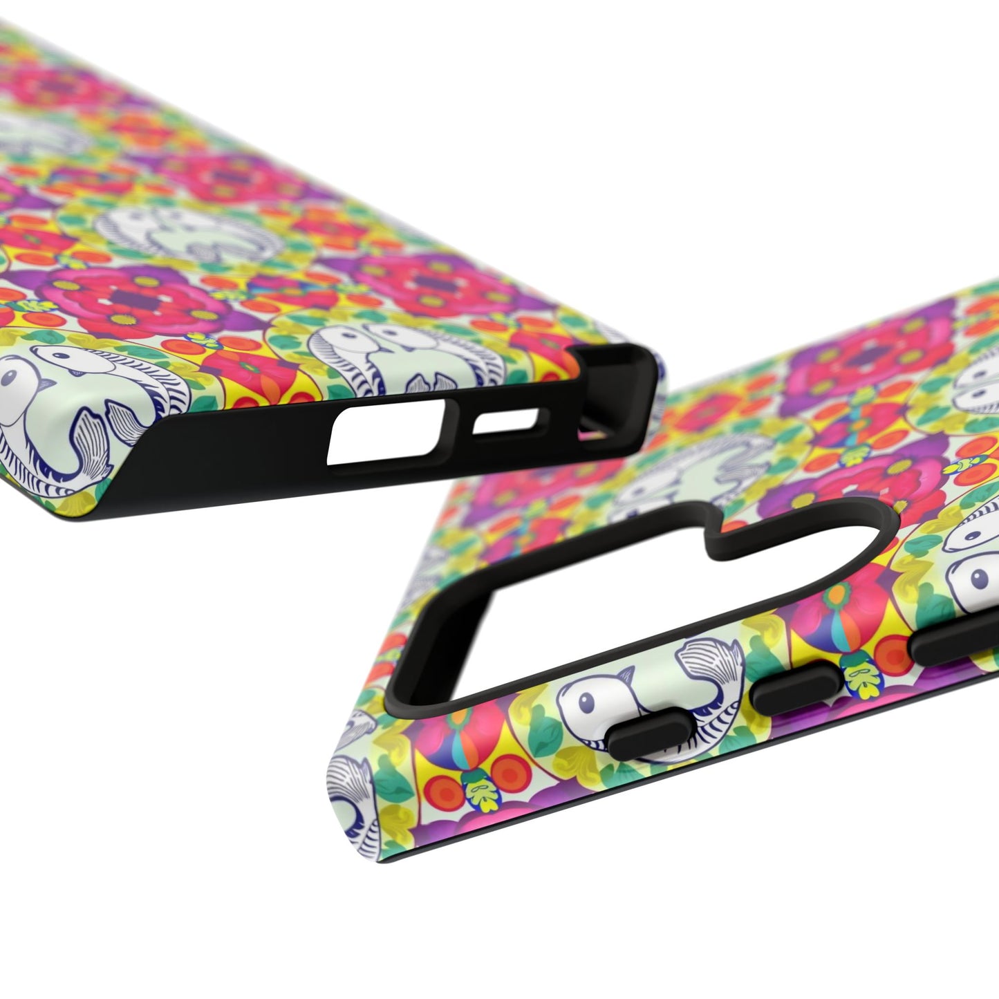 Tough Cases, Pisces, Zodiac v2, Flower Pattern