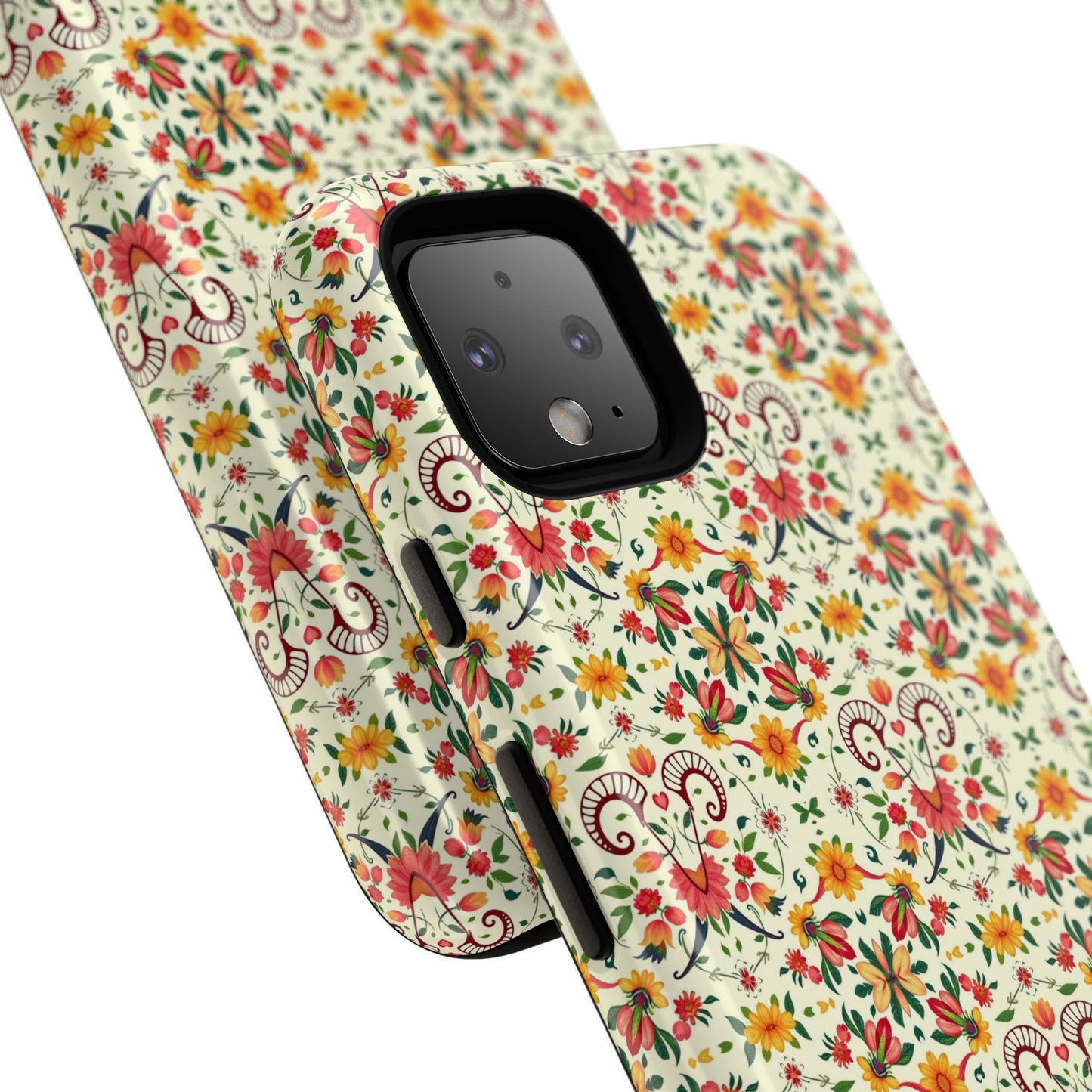 Tough Cases, Aries, Zodiac, Flower Pattern