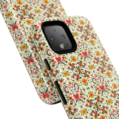 Tough Cases, Aries, Zodiac, Flower Pattern