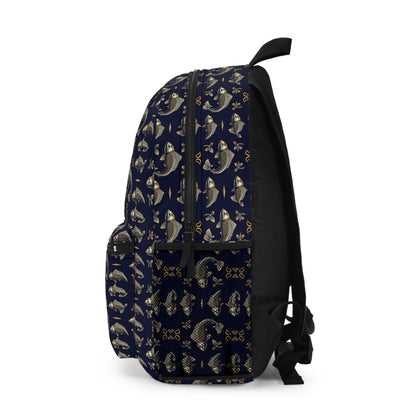Backpack, Pisces, Zodiac v2, Metal Pattern