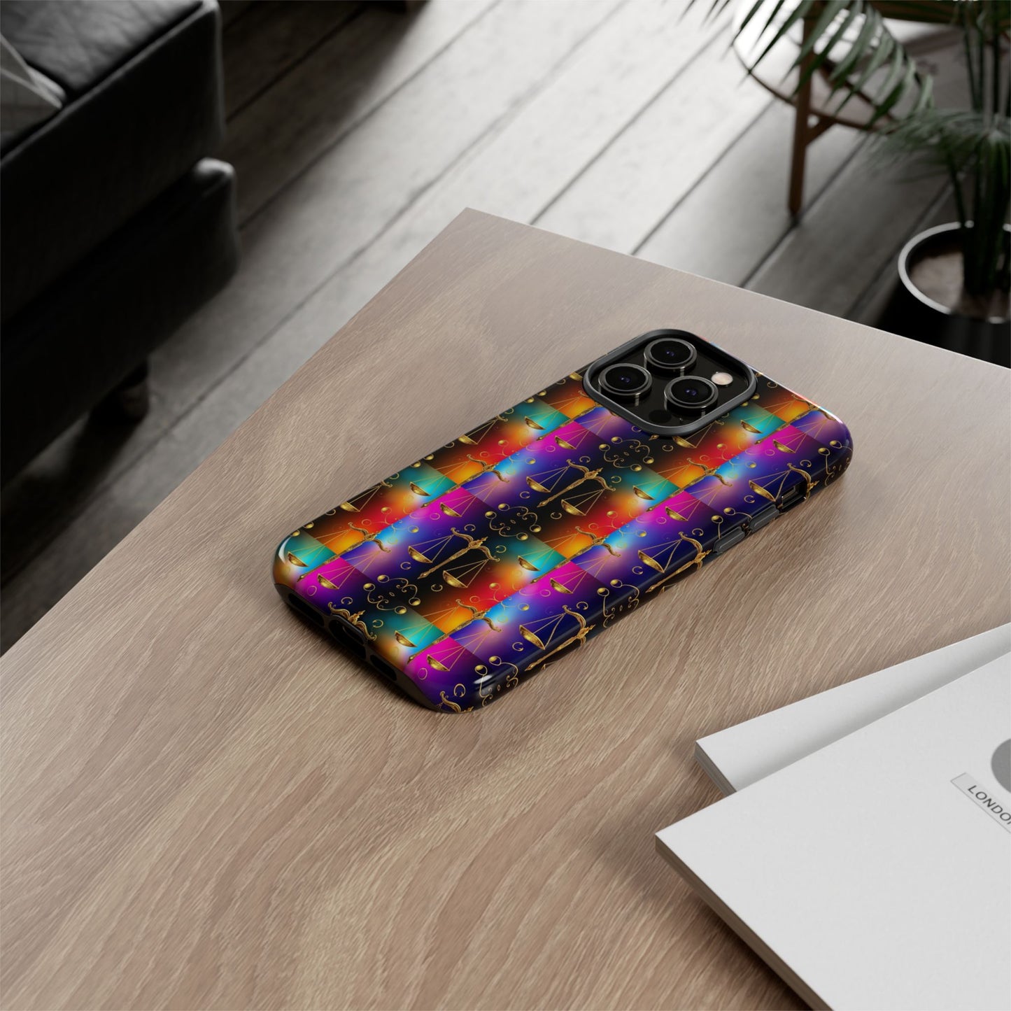 Tough Cases, Libra, Zodiac v1, Metal Pattern