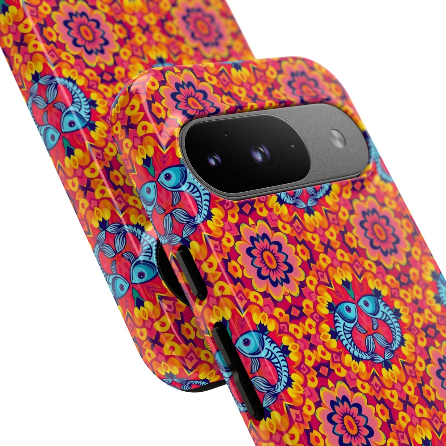 Tough Cases, Pisces, Zodiac v1, Flower Pattern
