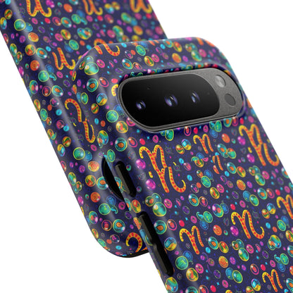 Tough Cases, Aquarius, Zodiac, Bubble Pattern