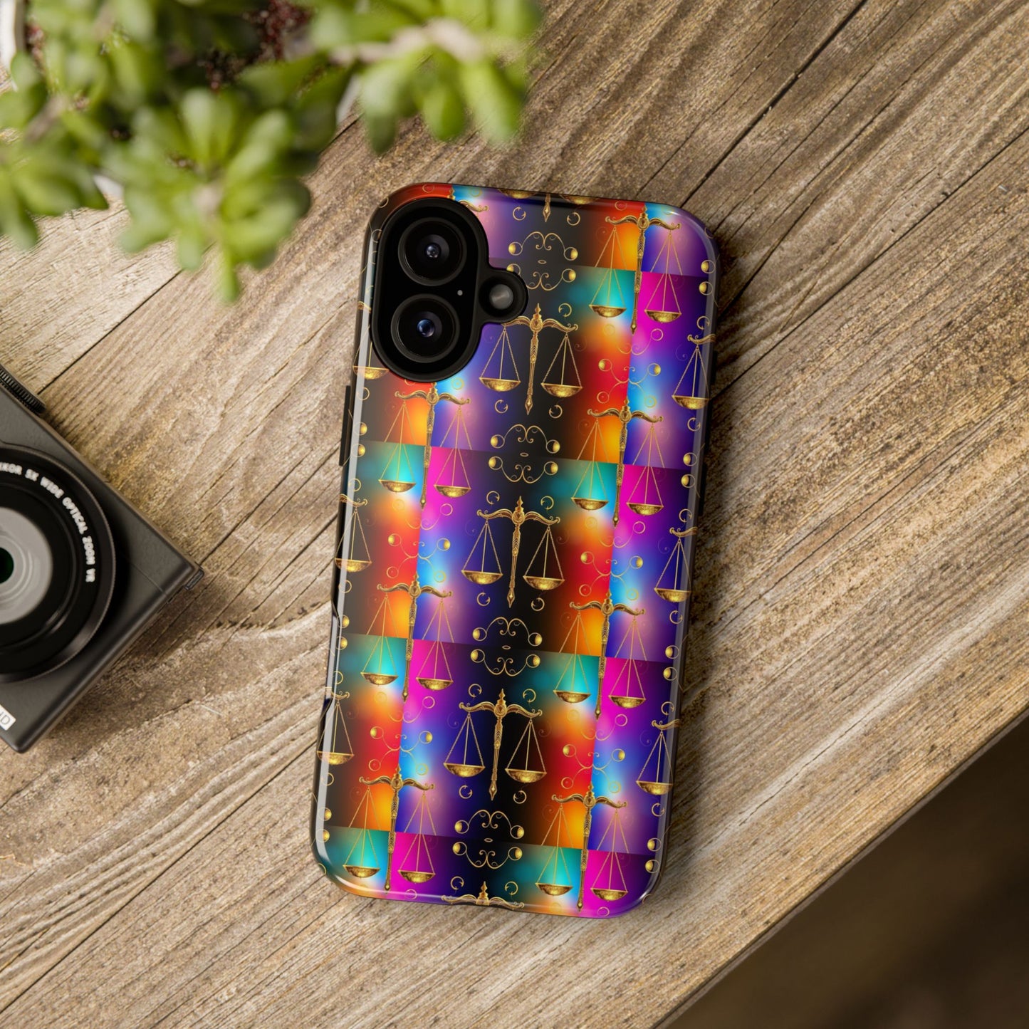 Tough Cases, Libra, Zodiac v1, Metal Pattern