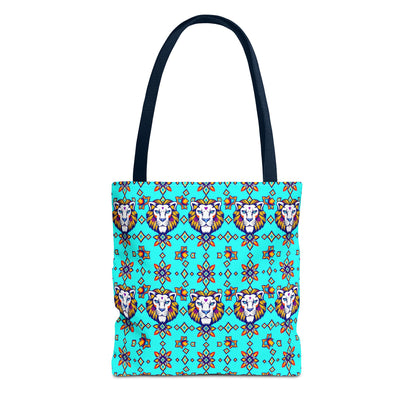 Tote Bag (AOP), Leo, Zodiac v1, Jewel Pattern