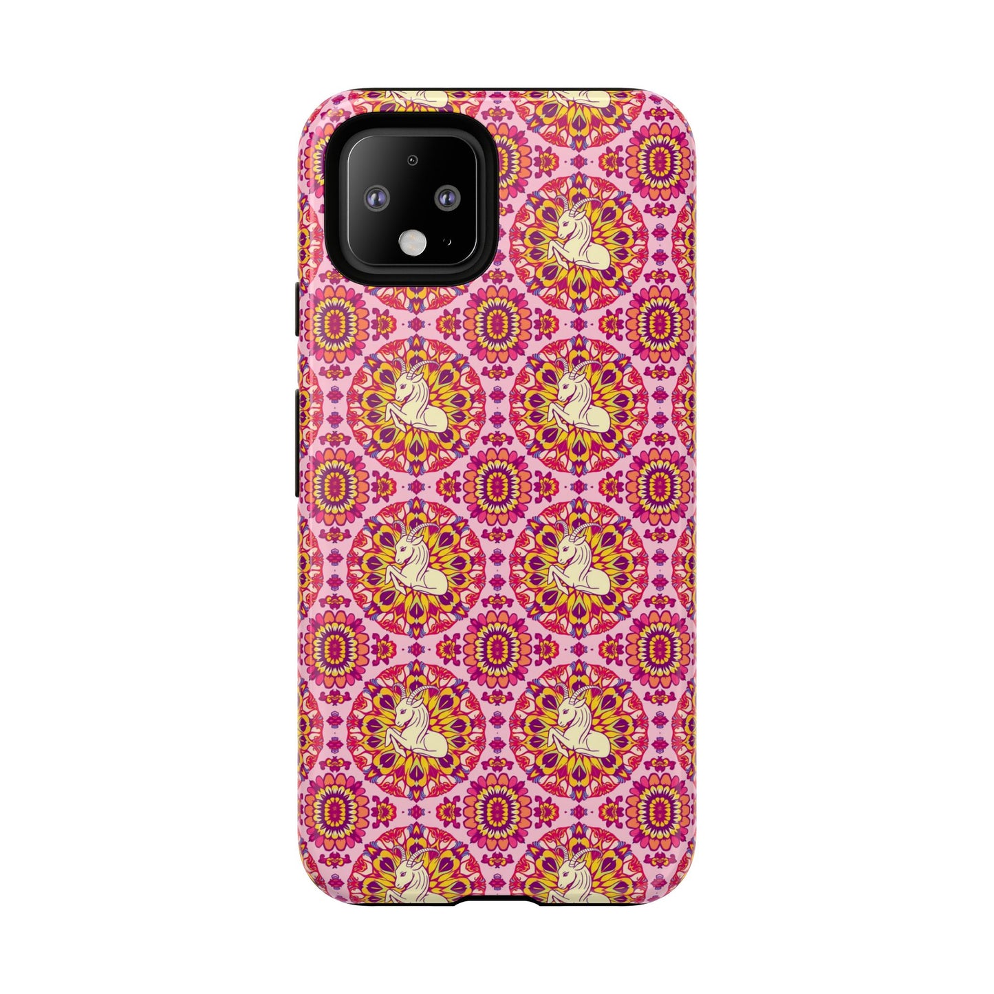 Tough Cases, Capricorn, Zodiac v4, Flower Pattern