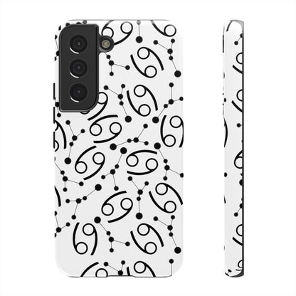 Tough Cases with the Cancer Zodiac sign for iPhone, Samsung Galaxy, and Google Pixel devices