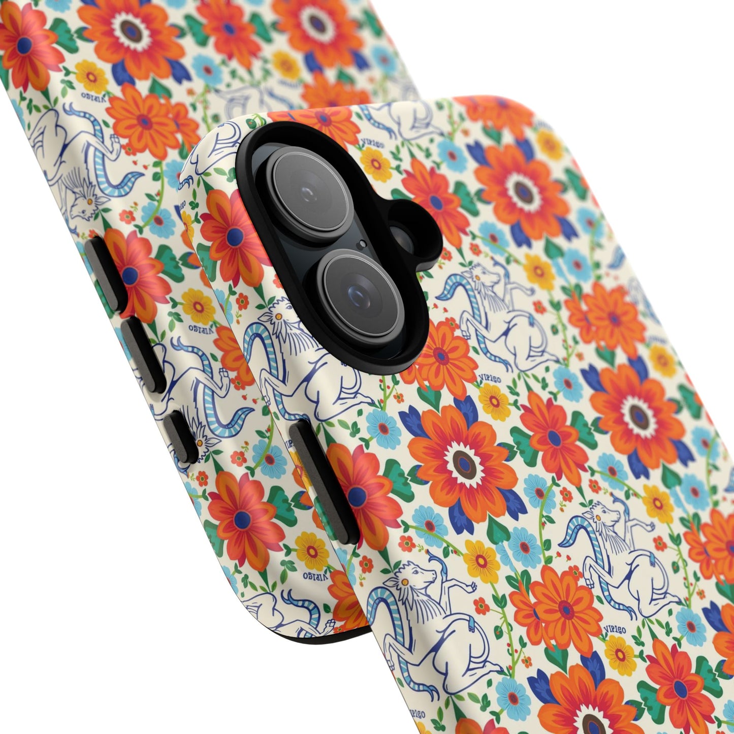 Tough Cases, Virgo, Zodiac v4, Flower Pattern